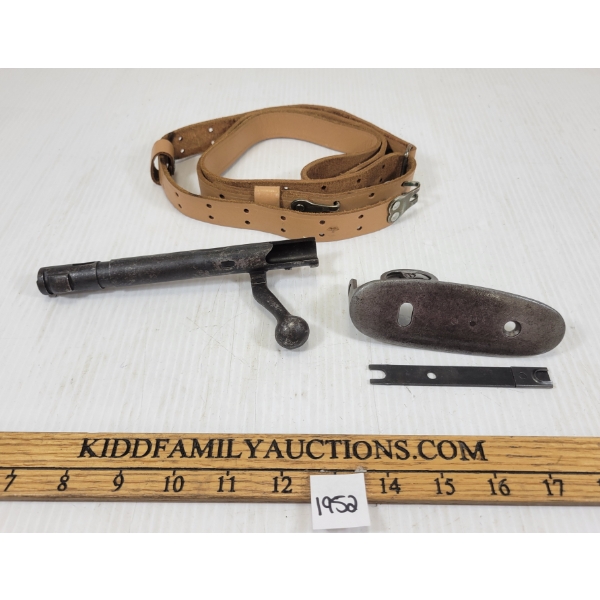 LOT OF 4 - MISC FIREARMS PARTS - INCL BOLT & BUTT PLATE