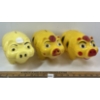 Image 1 : LOT OF 3 - WESTLAND PLASTIC PIG MOTIF COIN BANKS