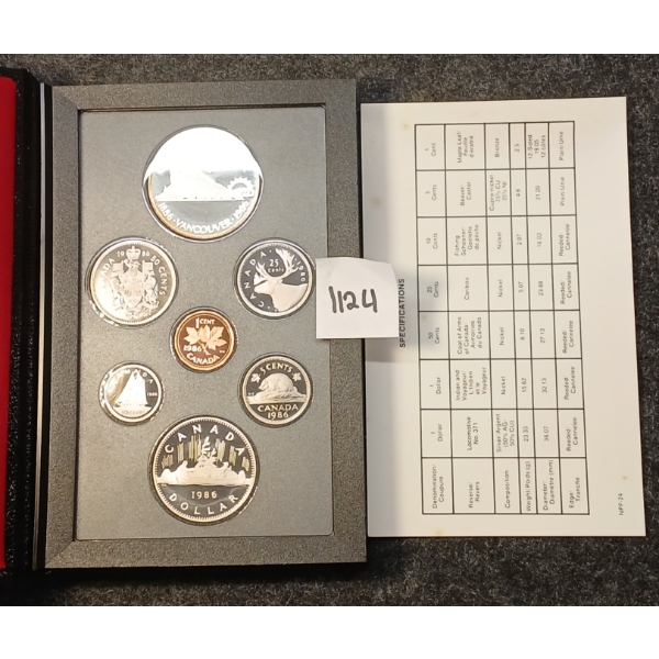 1986 RCM DOUBLE DOLLAR PROOF SET