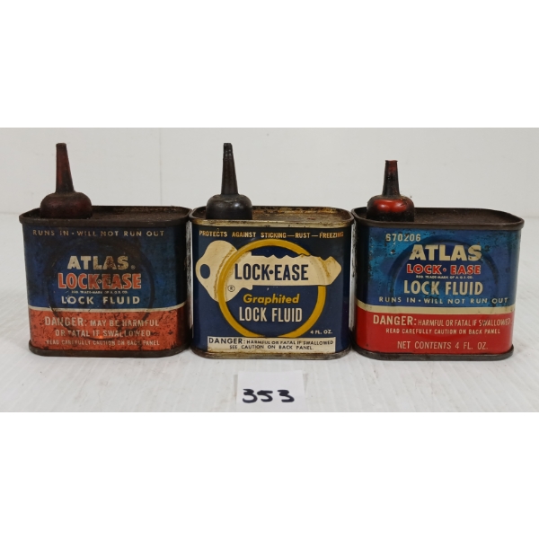 LOT OF 3 - LOCK-EASE OILERS