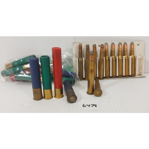 AMMO: 11X CIL .25-35 WIN - 117GR - SP / 14X MIXED .410GA - 2 1/2 & 3IN - SLUG