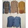 Image 3 : LOT OF 5 - MEN'S INSIGHT & CLASSIFIED BUTTON-UP LONG SLEEVE SHIRTS - FT ARTLINE BLUE, ARABICA, ETC