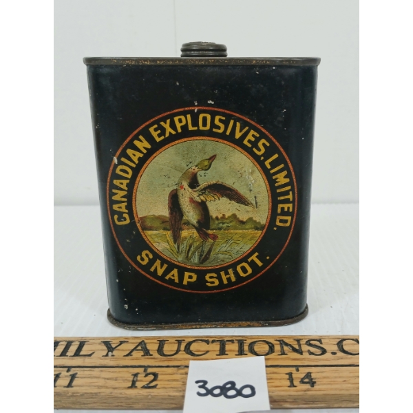CANADIAN EXPLOSIVES LIMITED SNAP SHOT TIN