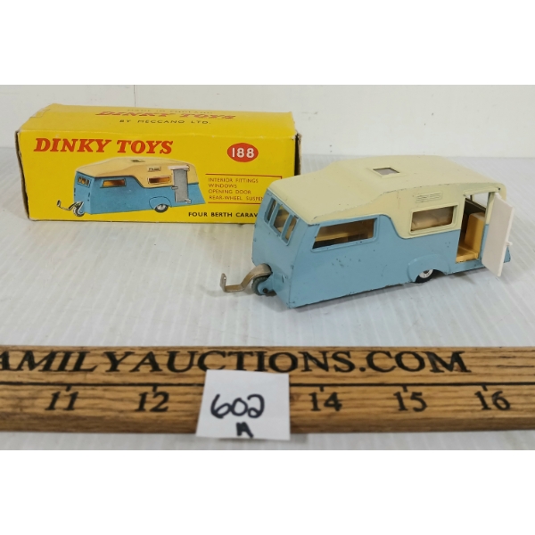 DINKY TOYS FOUR BERTH CARAVAN W/ BOX