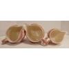 Image 8 : LOT OF 3 - JOHNSON BROS. WILLOW RED PINK CREAM PITCHERS