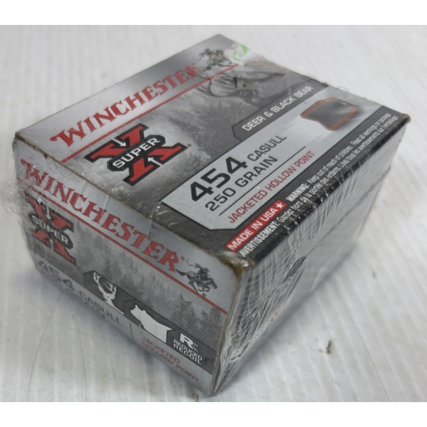 AMMO: 20 X WINCHESTER .454 CASULL - 250 GR