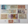 Image 2 : LOT OF 11 - WORLD BANKNOTES - INCL EGYPT, ITALY & BELGIUM, ETC.
