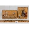 LOT OF 2 - QUEBEC CARVED PLAQUES BY NADEAU