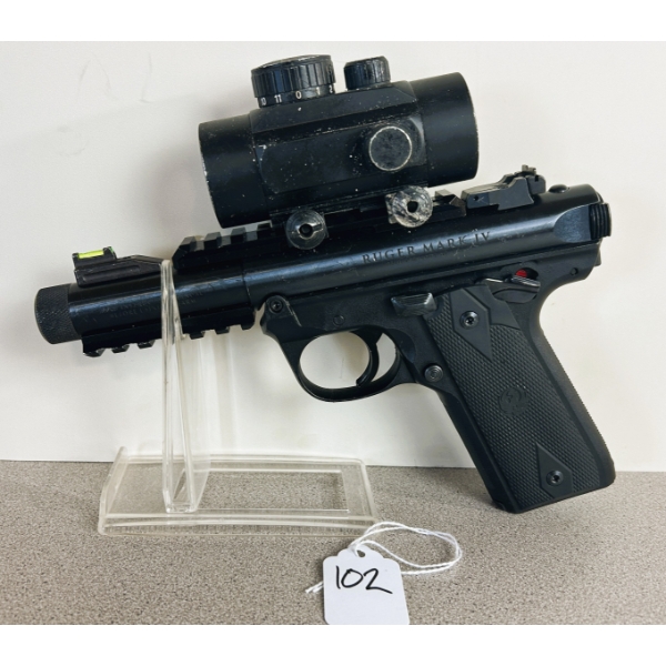 RUGER MKIV IN .22 LR - RESTRICTED 