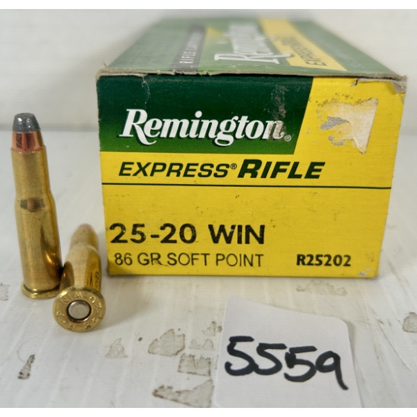 AMMO: 50X REMINGTON .25-20 WIN - 86 GR SP