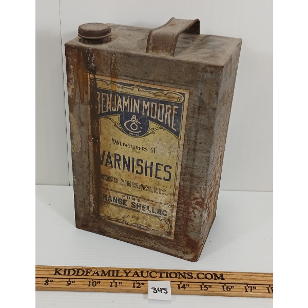 BENJAMIN MOORE PURE ORANGE SHELLAC CAN