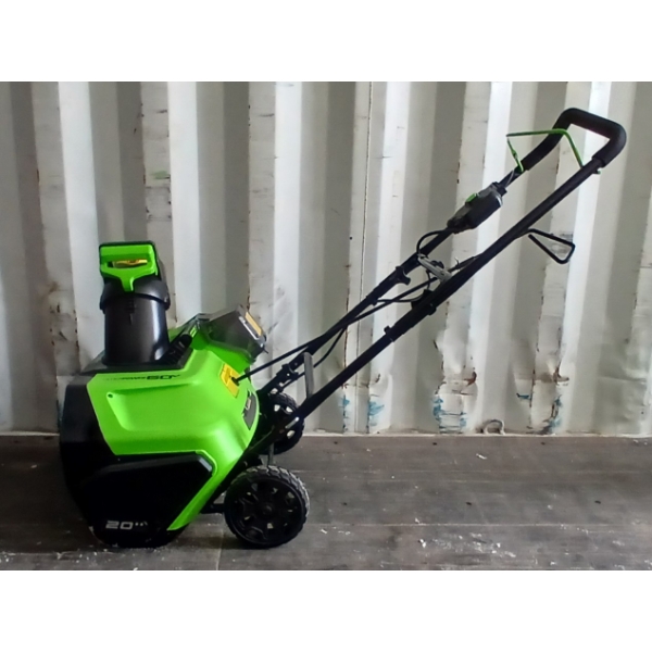 GREENWORKS PRO SNC407 60V 20IN SNOW THROWER