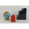 Image 4 : LOT OF 3 - MARX & J. CHEIN & CO. TIN COIN BANKS - INCL GLOBE, MAILBOX & REGISTER
