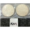 Image 1 : LOT OF 2 - 1961 CDN SILVER DOLLARS - VOYAGEUR 