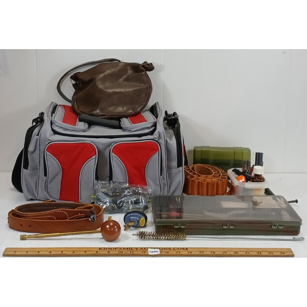 JOB LOT - CLEANING ACCESS, SLINGS & SHOOTING BAG, ETC