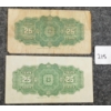 Image 2 : LOT OF 2 - 1923 DOMINION OF CANADA 25 CENT BANKNOTES 