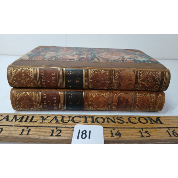 LOT OF 2 - "A HISTORY OF ROME IN TWO VOLUMES" VOL'S. 1 & 2 - HARDCOVER BOOKS