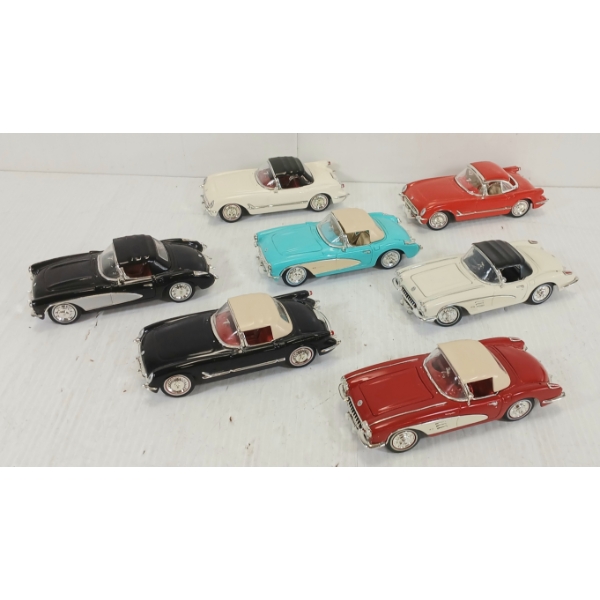 LOT OF 7 - DIECAST CONVERTIBLE MODELS - INCL SCHYLLING, ETC