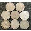 Image 2 : LOT OF 8 - 1917-1968 CDN 25 CENT COINS