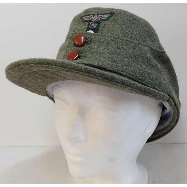 WWII GERMAN M-43 ALPINE TROOPS CAP