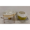 Image 6 : LOT OF 2 - PYREX CASSEROLE DISHES W/ HOSPITALITY TRAYS
