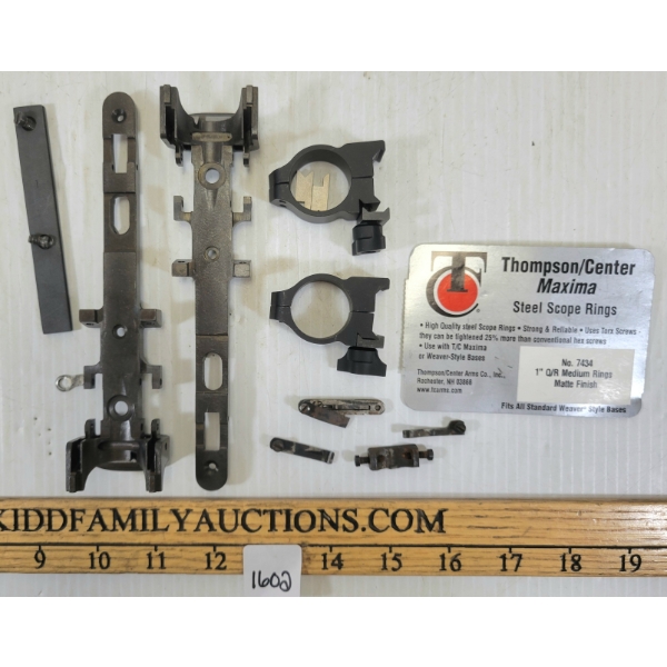 JOB LOT - FIREARMS PARTS - INCL MARLIN .22 SCOPE BASE, EJECTORS & INTERNAL SPARE PARTS ETC