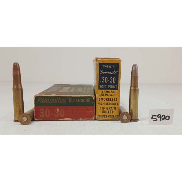 AMMO: 40X MIXED .30-30 - 170GR - SP