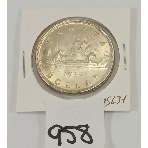 1936 CDN SILVER DOLLAR