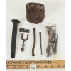 Image 1 : JOB LOT - METAL COWBELL, RAILROAD SPIKE & SQUARE NAILS ETC