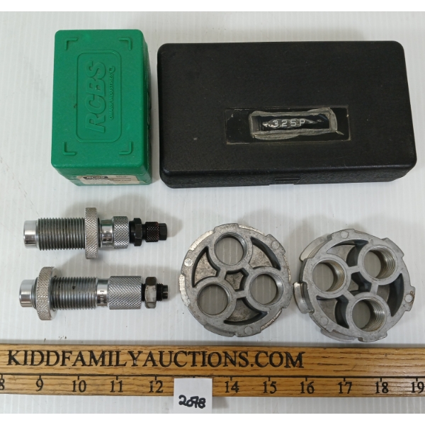 LOT OF 5 - LEE LOADER KIT, RCBS 38-148 WCDE BULLET MOULD, ETC