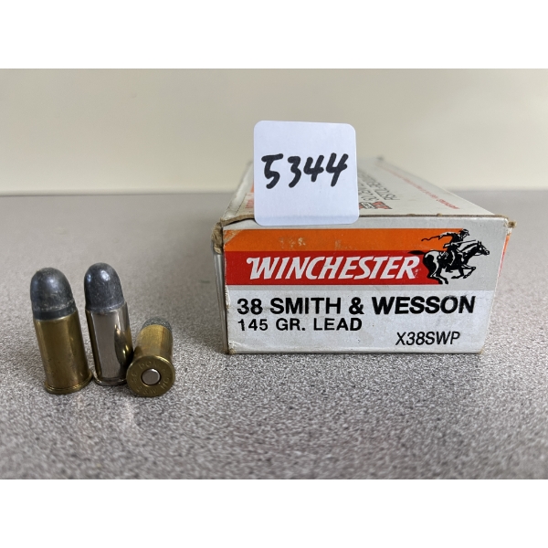 AMMO: 50X MIXED .38 SMITH & WESSON 145 GR. LEAD 