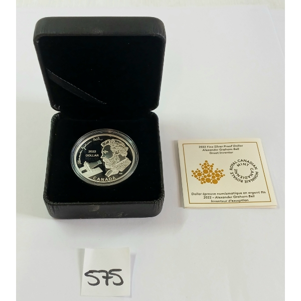 2022 CDN SILVER PROOF DOLLAR - ALEXANDER GRAHAM BELL