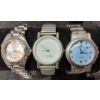 Image 2 : LOT OF 6 - SILVER TONED WATCHES - INCL LANCOME, GUESS, TIMEX, ETC