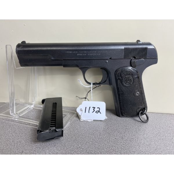 HUSQVARNA SYSTEM BROWNING 1903 IN 9MM BROWNING LONG (?) - RESTRICTED 