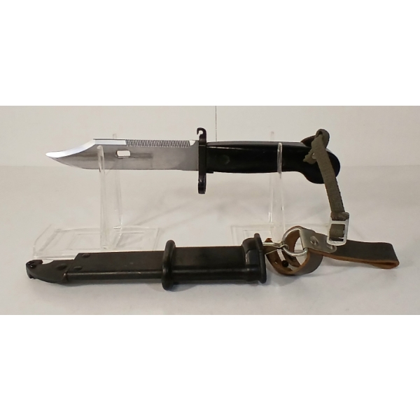 EAST GERMAN AK47 2ND MODEL BAYONET W/ SCABBARD & FROG