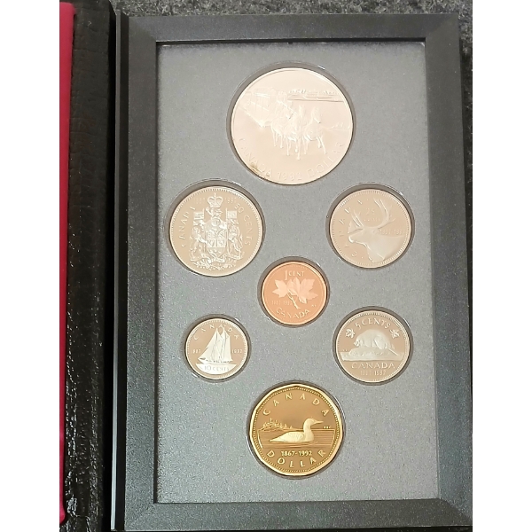 1992 RCM PROOF SET - ANN. OF KINGSTON & YORK STAGECOACH SERVICE