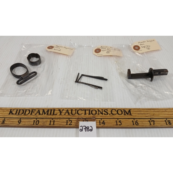 LOT OF 5 - MAUSER VERGUEIRO 1904 BANDS & FRONT BAND SPRINGS, ETC