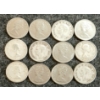Image 2 : LOT OF 12 - 1940-1968 CDN 10 CENT COINS