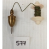 Image 2 : VICTORIAN BONE & BRASS PLUMB BOB 