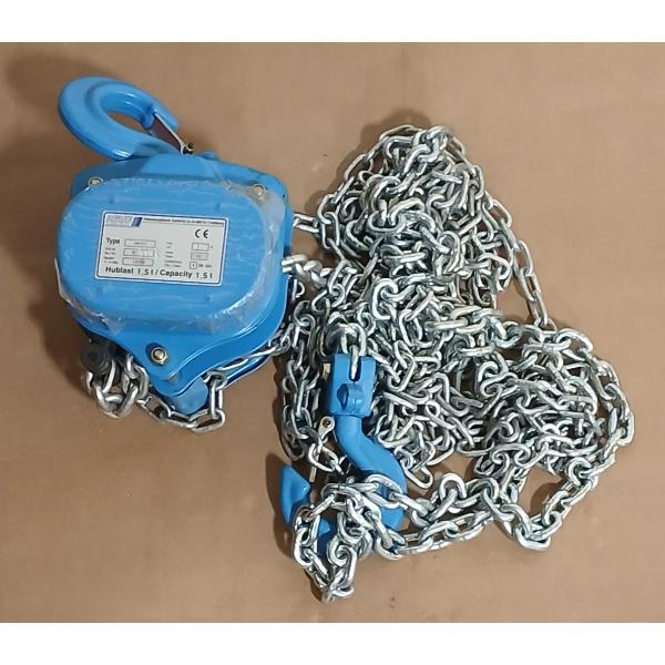 PFAFF 1.5 TON MANUAL CHAIN HOIST - AS NEW