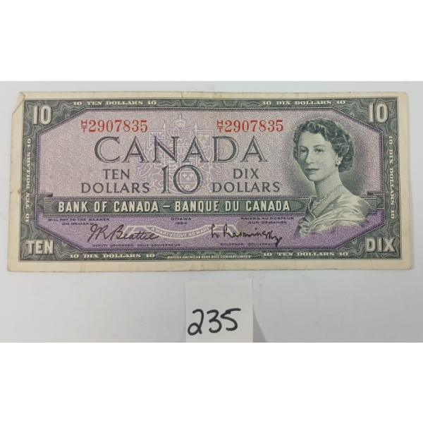 1954 CDN $10 BANKNOTE