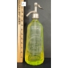 Image 1 : FABRIQUE D'EAUX GAZEUSES ET SIROPS - YELLOW URANIUM / OURALINE FLUTED ACID-ETCHED - SELTZER BOTTLE