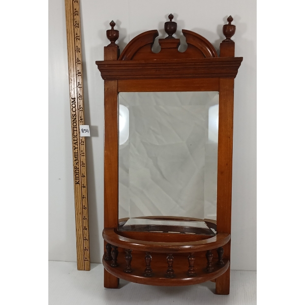 WALL HANGING MIRROR W/ SHELF 