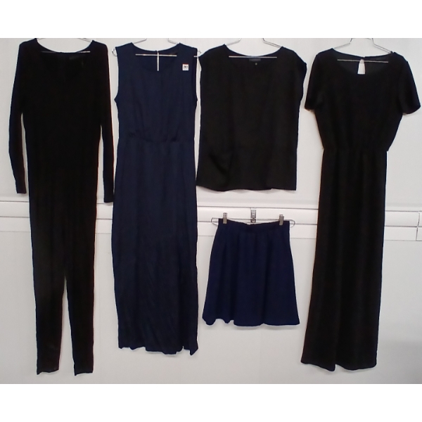 LOT OF 5 - WOMEN'S MINIMUM SHIRLEY SKIRT, RENA TOP, INDIRA JUMPSUIT, TRIN & CARTRINE DRESSES