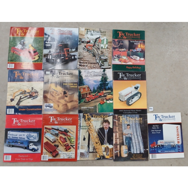 LOT OF 13 - TOY TRUCKER & CONTRACTOR MAGAZINES