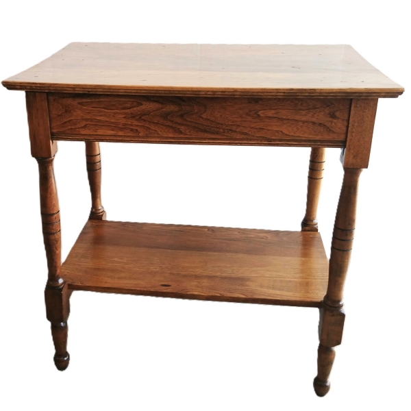 CHERRY ARTS & CRAFT STYLE TWO-TIER END TABLE - C. 1905-1915