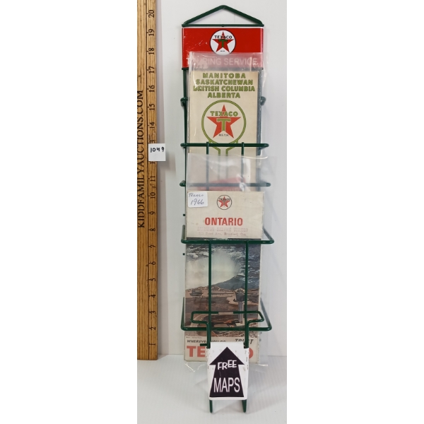 TEXACO TOURING SERVICE STAND W/ MAPS