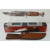 Image 1 : STEEL WARRIOR SW-154 KNIFE W/ LEATHER SHEATH