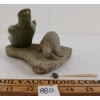 Image 4 : BEAR HUNTING SCENE - SIGNED - STONE & BONE