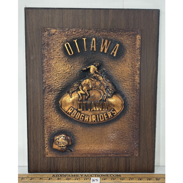 OTTAWA ROUGH RIDERS FOOTBALL PLAQUE